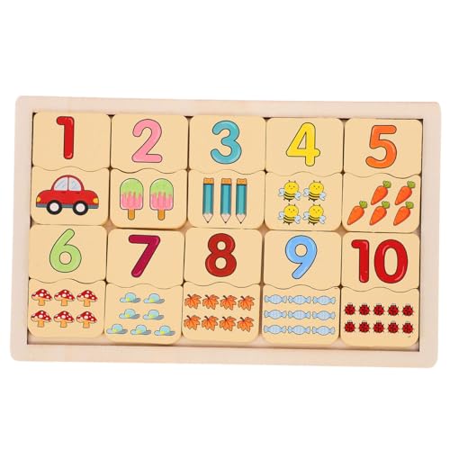 OFFSCH 1 Satz Pädagogisches Puzzle Puzzlematte -rätsel Holzpuzzle Für Kleinkinder Rätsel Für Babys Passendes Holzpuzzle Passende Puzzles Aus Holz Hölzern von OFFSCH