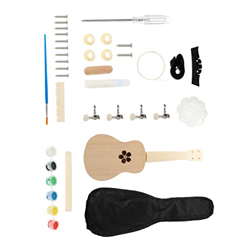 OFFSCH 1 Satz Zusammenbau Der Ukulele Verspieltes Ukulele Set Ukulele Dekorationsset Lackierbare Ukulele Handgefertigte Ukulele Manuelles Ukulele Set Musikinstrumente von OFFSCH