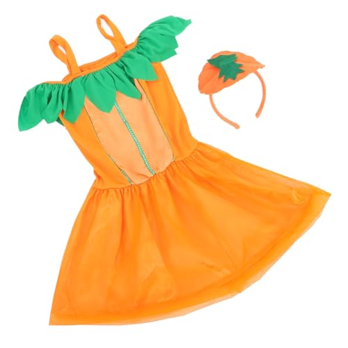 OFFSCH 1 Set Kürbis Stirnband Rock Halloween Kostüme Für Kinder Halloween Dekorationen Party Cosplay Kürbis Kostüm Kürbis Cosplay Requisite Halloween Kostüm Requisiten von OFFSCH