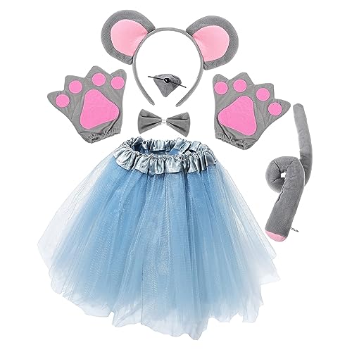 OFFSCH 1 Set Ohren Stirnband Stoff Outfit Tutu Kleid Halloween von OFFSCH