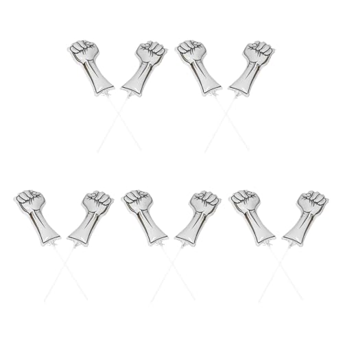 OFFSCH 10 Stück Aluminium Folienballons Fäuste Cheer Up Toys Sportliche Stimmung Hebende Luftballons Für Sportveranstaltungen Geburtstagsfeier Zubehör OFFSCH 10 Stück Aluminium Folienballons Fäuste Cheer Up Toys Sportliche Stimmung Hebende Luftballons Für Sportveranstaltungen Geburtstagsfeier Zubehör von OFFSCH