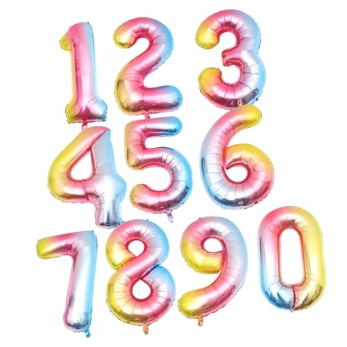 OFFSCH 10 Stück Aluminiumfolie Zahlenballons Gold Silber Schlanke Geburtstagsdeko Party Luftballons für Jubiläum Hochzeit Feier Kindergeburtstag OFFSCH 10 Stück Aluminiumfolie Zahlenballons Gold Silber Schlanke Geburtstagsdeko Party Luftballons für Jubiläum Hochzeit Feier Kindergeburtstag von OFFSCH