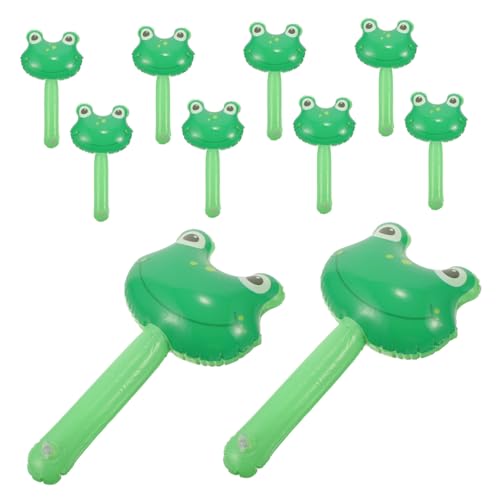 OFFSCH 10 Stück Teiliges Aufblasbares Hammer Glocke Kleiner Cartoon frosch Leicht zu Halten für Geburtstagsfeiern Partyspaß und Indoor outdoor spiele OFFSCH 10 Stück Teiliges Aufblasbares Hammer Glocke Kleiner Cartoon frosch Leicht zu Halten für Geburtstagsfeiern Partyspaß und Indoor outdoor spiele von OFFSCH