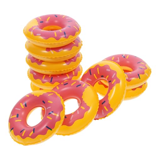 OFFSCH 10st Schwimmring -lebensspielzeug Puppenhaus-Pool-rettungsring Mini-rettungsring Mini Aufblasbarer Ring Puppenhaus-dekore Aufblasbarer Miniatur-schwimmschlauch PVC von OFFSCH