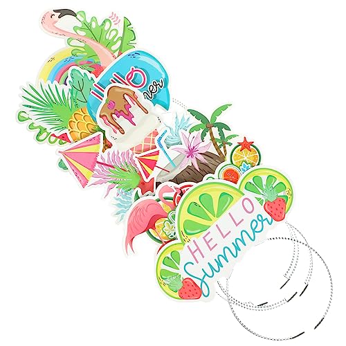 OFFSCH 12 Stück Teiliges Sommer Haarreif Flamingo Hawaiian Luau Party Haarschmuck Flexibel für Strand Pool Party Dekoration Erwachsene OFFSCH 12 Stück Teiliges Sommer Haarreif Flamingo Hawaiian Luau Party Haarschmuck Flexibel für Strand Pool Party Dekoration Erwachsene von OFFSCH