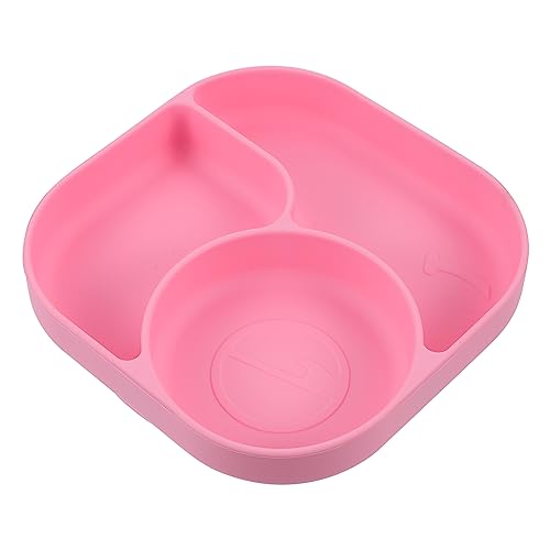 OFFSCH 1Stk Teller langlebiges -Sauger-Geschirr Kleinkindbesteck Kinderbesteck babygeschirr babybesteck Pink plate Saugplatte aus Silikon Fachplatte für Kleinkind Kieselgel Rosa von OFFSCH