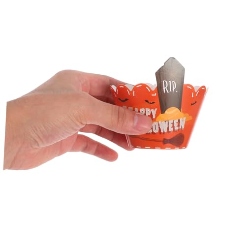 OFFSCH 2sätze Halloween Cupcake-topper Aus Papier Mit Spinne Und Totenkopf-motiven Muffinförmchen Für Party-dekoration Backformen Für Kuchen Und Getränke OFFSCH 2sätze Halloween Cupcake-topper Aus Papier Mit Spinne Und Totenkopf-motiven Muffinförmchen Für Party-dekoration Backformen Für Kuchen Und Getränke von OFFSCH