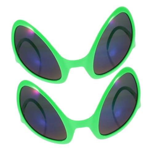 OFFSCH 2 Stück Alien Brille Party Übertriebene Sonnenbrille Sonnenbrille Brille Alien Cosplay Requisite Kinder Alien Brille Alien Kostüm Spielzeug Alien Sonnenbrille von OFFSCH