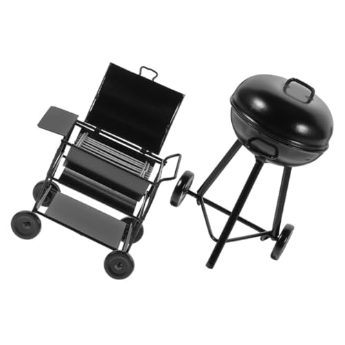 OFFSCH 2 Stück Miniatur BBQ Grill Teilig Vintage Modell Kleines Puppenhaus Grill Zubehör Authentisches Miniatur Gartendekor Tragbar und Kompakt für Puppenhaus Küche OFFSCH 2 Stück Miniatur BBQ Grill Teilig Vintage Modell Kleines Puppenhaus Grill Zubehör Authentisches Miniatur Gartendekor Tragbar und Kompakt für Puppenhaus Küche von OFFSCH