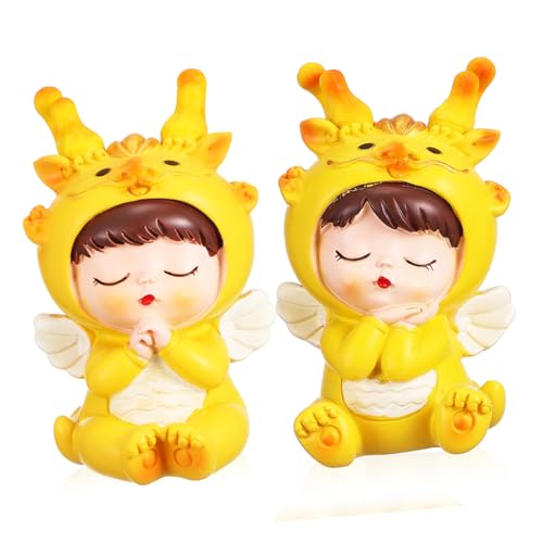 OFFSCH 2 Stück Miniatur-drachenfiguren aus Resin Dekorative Tischornamente Sternzeichen Drache Leichte Cake Topper Vielseitige Desktop-deko für Zuhause Büro Neujahrs Festtagsdekoration OFFSCH 2 Stück Miniatur-drachenfiguren aus Resin Dekorative Tischornamente Sternzeichen Drache Leichte Cake Topper Vielseitige Desktop-deko für Zuhause Büro Neujahrs Festtagsdekoration von OFFSCH