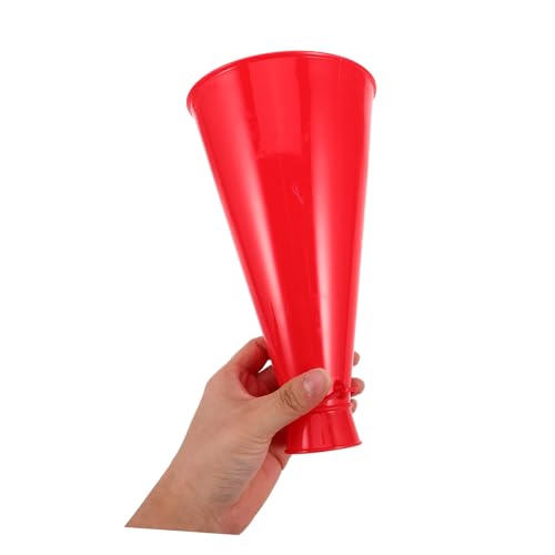 OFFSCH 2 Stück Rote Plastik Megaphone für Sportveranstaltungen und Partys Leichte Tragbare Cheerleading Lärminstrumente Kompakte Fußball Tröten für und Anfeuerung OFFSCH 2 Stück Rote Plastik Megaphone für Sportveranstaltungen und Partys Leichte Tragbare Cheerleading Lärminstrumente Kompakte Fußball Tröten für und Anfeuerung von OFFSCH