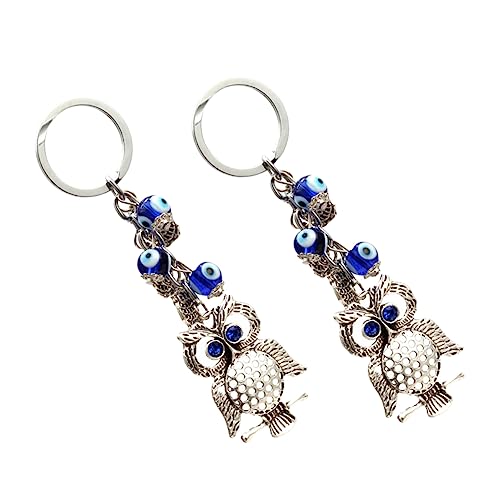 OFFSCH 2 Stück Schlüsselanhänger Evil Eye Dekoration Evil Eye Schlüsselanhänger Anhänger Evil Eye Schlüsselanhänger Für Auto Schutz Charm Evil Eye Charms Schlüsselanhänger Auto von OFFSCH