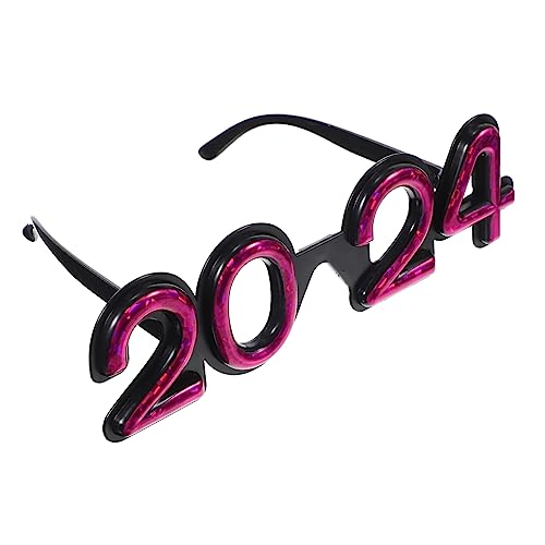 OFFSCH 2024 Brille Neujahrsvorräte gefallen Partykostüm 2024 lustige Sonnenbrille Brillen schnapsgläser leuchtend Partydekorationen für das neue Jahr Kostümzubehör für das neue Jahr Stk von OFFSCH