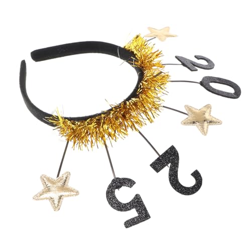 OFFSCH 2025 Neujahrs Stirnband Für Erwachsene Party Stirnbänder Party Stirnbänder Für Erwachsene Neujahrs Accessoires Silvester Hüte Neujahrs Haarbänder Neujahrs Accessoires Nye von OFFSCH