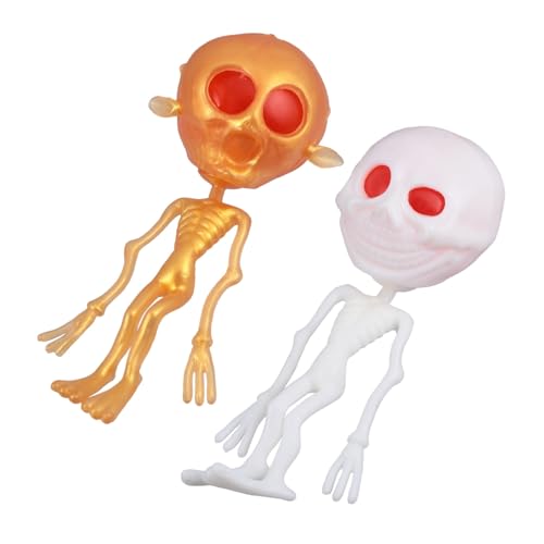 OFFSCH 2St lustiger Geisterkopf biegbare Teufelsfiguren Party-Geister-Spielzeug Halloween Spielzeug Halloween Toys lustige Süßes oder Saures Spielzeug Party Süßes oder Saures Spielzeug von OFFSCH