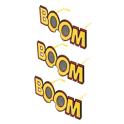 OFFSCH 3 Stück Lustige Partybrillen Im Boom-stil Party-requisiten Party-dekorationen OFFSCH 3 Stück Lustige Partybrillen Im Boom-stil Party-requisiten Party-dekorationen von OFFSCH