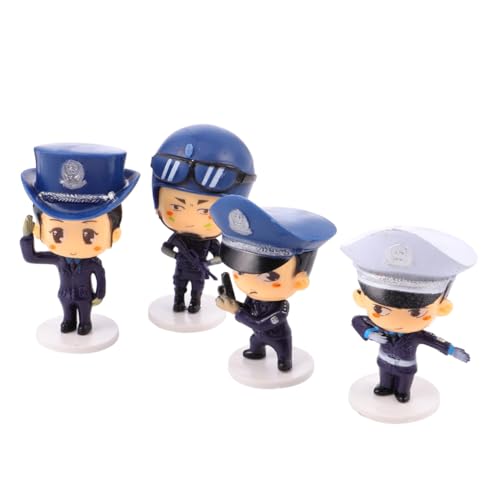 OFFSCH 4 Stück Cartoon Polizei Figurine Teilig aus Langlebigem Bunte Tortendeko für Jungen Mädchen Geburtstag Party Wiederverwendbare Polizeimotive als Kuchenornament OFFSCH 4 Stück Cartoon Polizei Figurine Teilig aus Langlebigem Bunte Tortendeko für Jungen Mädchen Geburtstag Party Wiederverwendbare Polizeimotive als Kuchenornament von OFFSCH