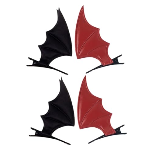 OFFSCH 4 Stück Teiliges Halloween Haarclip mit Fledermausflügeln PU und Langlebige Teufelsflügel Haarnadeln für Party Cosplay Fotoshootings Vielseitige Schwarze und Rote Haarschmuck OFFSCH 4 Stück Teiliges Halloween Haarclip mit Fledermausflügeln PU und Langlebige Teufelsflügel Haarnadeln für Party Cosplay Fotoshootings Vielseitige Schwarze und Rote Haarschmuck von OFFSCH