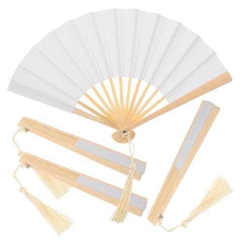 OFFSCH 4 Stück Teiliges Mini Papierfächer Tragbare Kleine Faltbare Handfächer für Puppen DIY Blanko Fächer Chinesischer Stil Pocketgroß als Partydeko und Puppenzubehör OFFSCH 4 Stück Teiliges Mini Papierfächer Tragbare Kleine Faltbare Handfächer für Puppen DIY Blanko Fächer Chinesischer Stil Pocketgroß als Partydeko und Puppenzubehör von OFFSCH