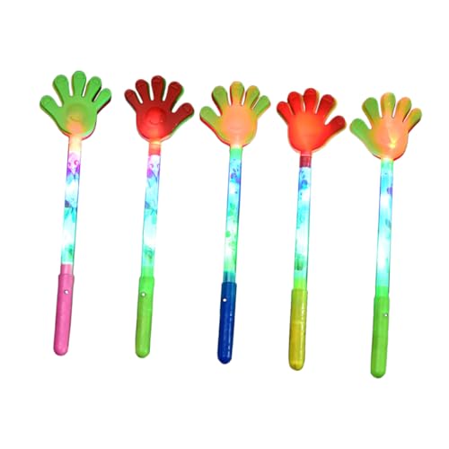 OFFSCH 5 Stück Leuchtende Palm Pat Party Supplies Klöppel Für Kinderspielzeug Krachmacher Klöppel Party Hand Festliche Palmen Fünffinger Kinderspielzeug Kunststoff OFFSCH 5 Stück Leuchtende Palm Pat Party Supplies Klöppel Für Kinderspielzeug Krachmacher Klöppel Party Hand Festliche Palmen Fünffinger Kinderspielzeug Kunststoff von OFFSCH