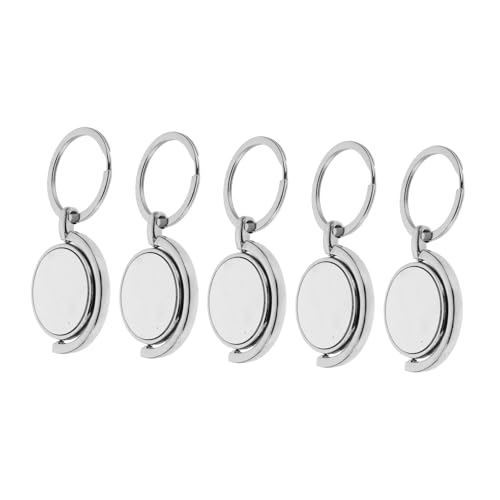OFFSCH 5 Stück Teiliges Runde Sublimations-schlüsselanhänger Drehbare Metallblanks für Wärmeübertragung DIY Schlüsselanhänger zum Bedrucken Vielseitige Schlüsselringe für Bastelprojekte OFFSCH 5 Stück Teiliges Runde Sublimations-schlüsselanhänger Drehbare Metallblanks für Wärmeübertragung DIY Schlüsselanhänger zum Bedrucken Vielseitige Schlüsselringe für Bastelprojekte von OFFSCH
