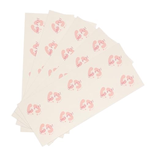 OFFSCH 50-Blatt-Box Aufkleberetiketten aus Papier siegel Aufkleber siegelaufkleber dekoringe tageb Geschenketiketten Geschenkboxen für Zarte Aufkleber abdichtende Aufkleber Rosa von OFFSCH