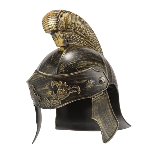 OFFSCH Antiker römischer Helm Mittelalterlicher Ritterhelm römischer Soldatenhelm Vintage-Helm halloween costume halloween kleidung Soldatenkopfbedeckung Herrenkostüm Hut Plastik von OFFSCH