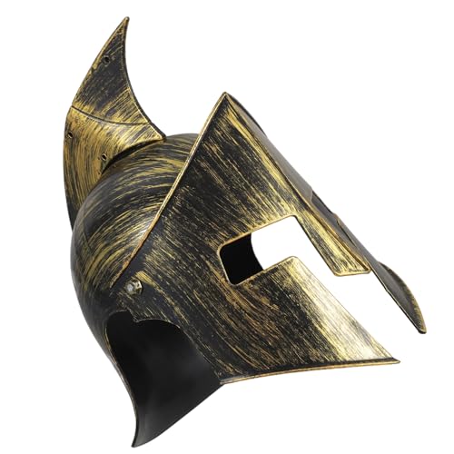 OFFSCH Antiker römischer Kriegerhut römischer Cosplay Helm römischer Helm Halloweenkostüm the hallow Outfits für Männer Hüte Karnevals-Foto-Requisite Männer Helm Pirat Kopfbedeckung Rom von OFFSCH