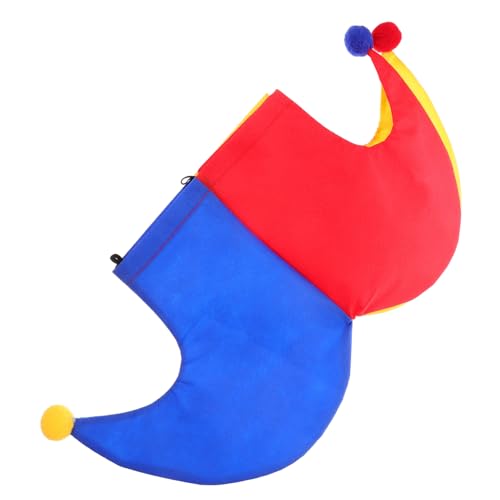 OFFSCH Clown-hut Maskerade-cosplay-hut Narren-kostümzubehör Clownhut Für Leistung Partykostüm Hut Clown-cosplay-zubehör Clown-stirnband Clown-party-mütze Zirkushutkostüm Hofnarrhut Stoff von OFFSCH