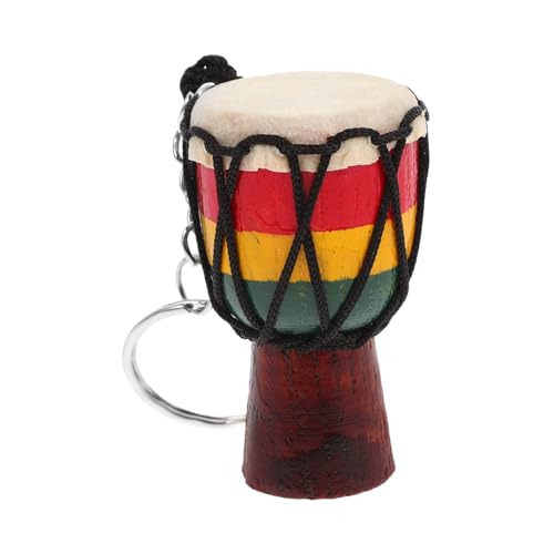 OFFSCH Djembe-schlüsselanhänger Schlüsselanhänger Mit Afrikanischer Trommel Schlüsselbund Kleiner Trommelanhänger Afrikanische Instrumente Als Anhänger Schlüsselanhänger Dekor Legierung von OFFSCH