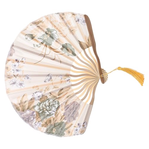 OFFSCH Faltbarer Holz Fächer mit Blumenmuster Dekorativer Handfächer für Frauen Leicht und Kompakt für Tanz Bühnenauftritte und Sommerliche Fotorequisiten OFFSCH Faltbarer Holz Fächer mit Blumenmuster Dekorativer Handfächer für Frauen Leicht und Kompakt für Tanz Bühnenauftritte und Sommerliche Fotorequisiten von OFFSCH