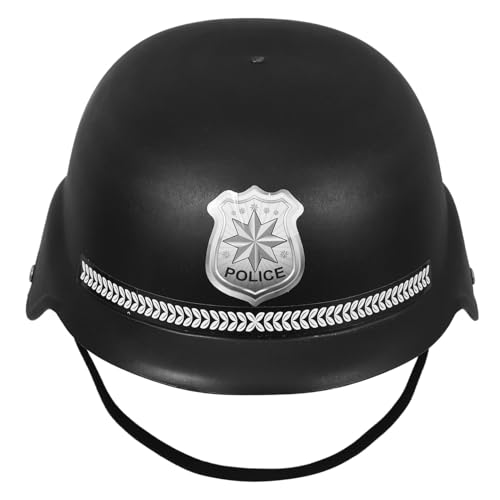 OFFSCH Helm Leistung Polizisten Mützen Party-cosplay-requisite Cosplay Polizisten Mützen Cosplay-mützen Für Kinder Partykostüme Hüte Für Bühnenauftritte Party Cosplay Polizeihüte Pp Black von OFFSCH