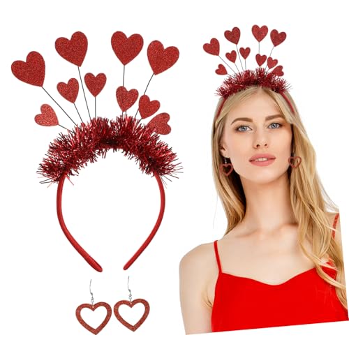 OFFSCH Herz Stirnband Mit Herz Ohrringen Valentinstag Kostüm Zubehör Party Dekorationen Für Damen Amor Kostüm Cosplay Accessoires Valentinstags Accessoires OFFSCH Herz Stirnband Mit Herz Ohrringen Valentinstag Kostüm Zubehör Party Dekorationen Für Damen Amor Kostüm Cosplay Accessoires Valentinstags Accessoires von OFFSCH
