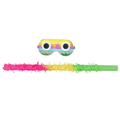 OFFSCH Pinata Partyzubehör mit Pinata Stick und Augenmaske Farbenfrohes Zubehör für Geburtstag Mitgebsel Spielerisches Partyspiel für Erwachsene Stabiles Leichtes Material OFFSCH Pinata Partyzubehör mit Pinata Stick und Augenmaske Farbenfrohes Zubehör für Geburtstag Mitgebsel Spielerisches Partyspiel für Erwachsene Stabiles Leichtes Material von OFFSCH