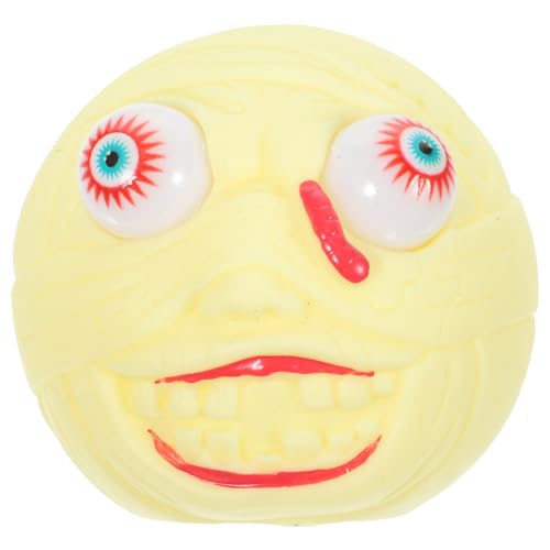 OFFSCH Quetschspielzeug Halloween-Spielzeug Halloween-streichspielzeug Halloween-Squeeze-Spielzeug Halloween-verzierung Cartoon-Squeeze-Spielzeug Hand-sensorball Weichkleber Yellow von OFFSCH