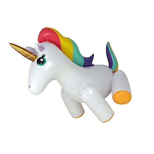 OFFSCH Sprühwasser Wassersprinkler Tier Sprinkler wasserspritze Kinder wassersprüher Kinder Yard aufblasbarer Einhorn-Sprinkler Aufblasbarer Einhorn-Sprinkler für Kinder PVC Colorful von OFFSCH