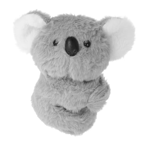 OFFSCH Stofftier-Armband Tierhandgelenkband Weiches Armband Handgelenk Tierische Handgelenk Schmuck Kuscheliges Koala-Figur Sockenpuppe Koala-Rucksack Plüsch Grey von OFFSCH