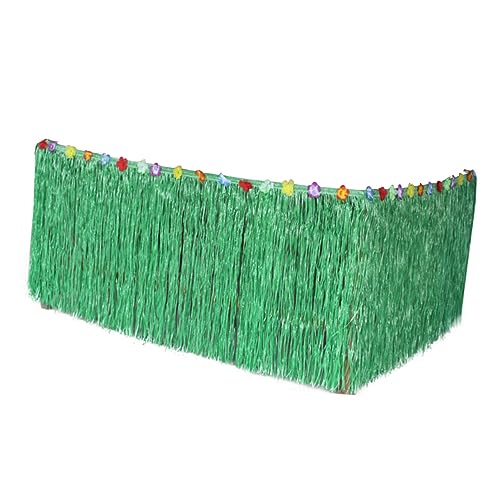 OFFSCH Tischröcke für Partys Mottoparty Hawaii tischrock Desk Decoration Party Decoration Hawaiian Theme Party Luau Table Skirt Dekoration Party Luau-Partydekoration Green von OFFSCH