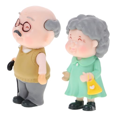 OFFSCH Tortendeko Old Couple Cake Ornament Langlebig Cartoon Stil Kuchendekoration für Backen und DIY Desktop Schmuck OFFSCH Tortendeko Old Couple Cake Ornament Langlebig Cartoon Stil Kuchendekoration für Backen und DIY Desktop Schmuck von OFFSCH