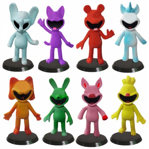 OFKAFEZV Critters Figures, 8 Stück Horror Games Figuren, Critters Action Figures Set, Popular Game Cartoon Characters Statue, Anime Statue Beliebte Model Actionfigur PVC Doll Collectibles Spielzeug von OFKAFEZV