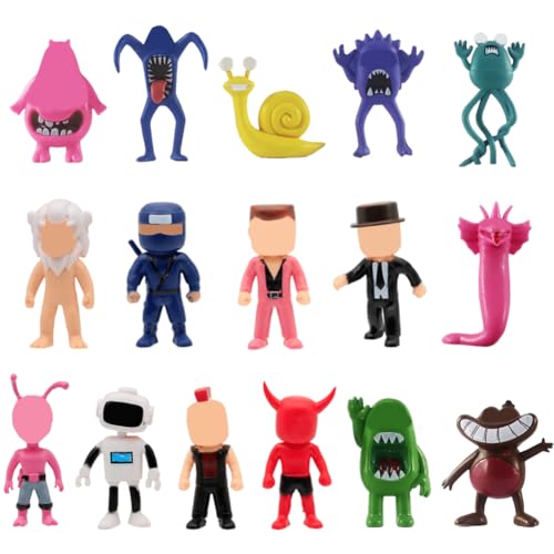 16Pcs Guys Mini Figuren Set Guys Figuren Set Spiel Cartoon Charaktere Statue Action Figuren, Kuchen Topper, Schreibtisch-Ornamente für Spiele-Fans von OFKAFEZV