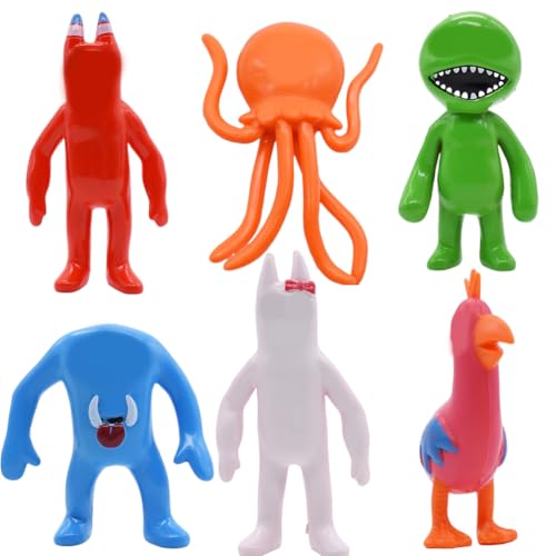 OFCAFEZV Pack von 6 Ban-Ban Figur, Ban-Ban Garten Sammlerfigur, Mini Figuren Set, Charaktere Monster Puppe Modell, PVC Populäre Spiel Cartoon Zeichen Statue, DIY Desktop Ornamente von OFKAFEZV