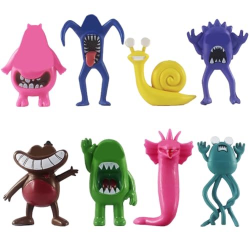 OFKAFEZV Pack of 8 Ban-Ban Garden Collectible Figure, Ban-Ban Figure, Characters Monster Doll Model, Ban Mini Figures Set, PVC Popular Game Cartoon Characters Statue, DIY Desktop Ornaments von OFKAFEZV