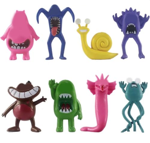 OFKAFEZV Pack of 8 Ban-Ban Garden Collectible Figure, Ban-Ban Figure, Characters Monster Doll Model, Ban Mini Figures Set, PVC Popular Game Cartoon Characters Statue, DIY Desktop Ornaments von OFKAFEZV