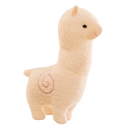 OFKAFEZV Alpaka Tier Plüsch, 28cm Kuscheliger Alpaka Plüsch, Alpaka plüsch Spielzeug, Alpaka Stofftier Plüschtier, Lama Kuscheltiere, Stand Alpaka Stofftier Plüschtier, Lama Stofftier Geschenk von OFKAFEZV