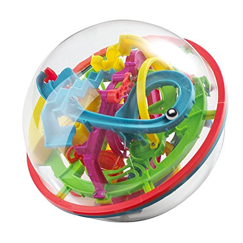 OFKPO Kinder 3D Labyrinth Ball,Bunt Gleichgewicht Puzzle Ball Puzzle Spielzeug für Kinder von OFKPO