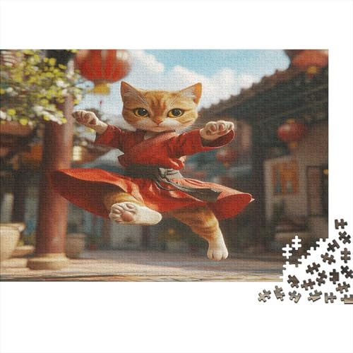 Animal Puzzles 1000 Teile Erwachsenenpuzzle Puzzel Lernspiel Herausforderung Spielzeug Kungfu 1000-teilige Für Erwachsene Und Kinder Ab 14 Jahren 1000pcs (75x50cm) von OFLAMIRUX