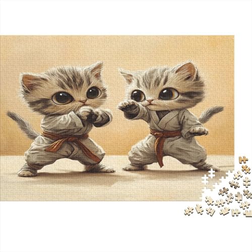 Animal Puzzles 1000 Teile Puzzles Für Erwachsene Lernspiel Herausforderung Spielzeug Kungfu Puzzel 1000pcs Für Erwachsene Und Kinder Ab 14 Jahren 1000pcs (75x50cm) von OFLAMIRUX