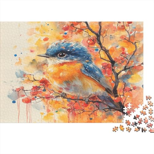 EIN bunter Kleiner Vogel Puzzle Vogel Puzzel 1000pcs Für Erwachsene Lernspiel Lernspiel Herausforderung Spielzeug 1000-teilige Für Erwachsene Und Kinder Ab 14 Jahren 1000pcs (75x50cm) von OFLAMIRUX