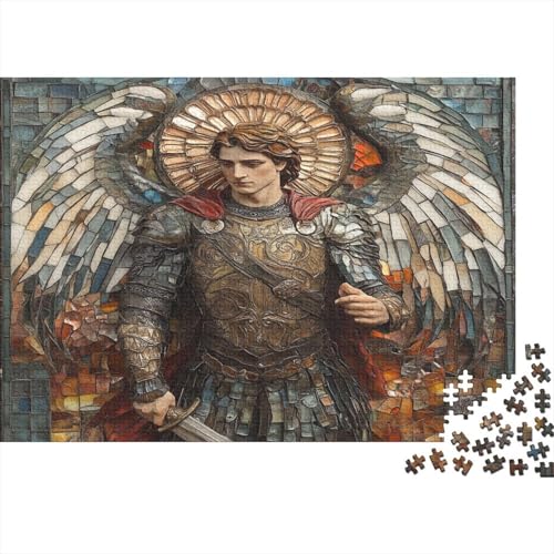 Erzengel Michael Puzzle Engel Puzzel 1000pcs Puzzles Für Erwachsene Lernspiel Herausforderung Spielzeug 1000 Puzzle Für Erwachsene Und Kinder Ab 14 Jahren 1000pcs (75x50cm) von OFLAMIRUX